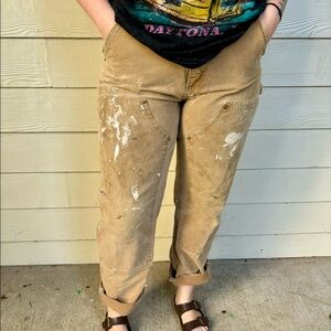 Carhartt Double Knee Paint Pants Distressed